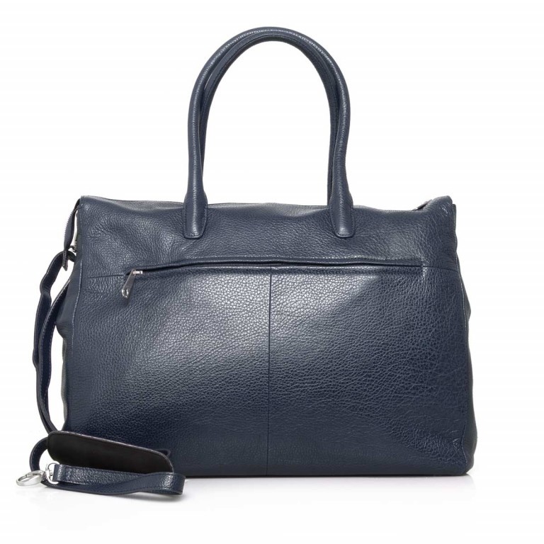 Shopper Romance 8007 Navy, Farbe: blau/petrol, Marke: Gigi Fratelli, Abmessungen in cm: 43x35x12, Bild 4 von 6
