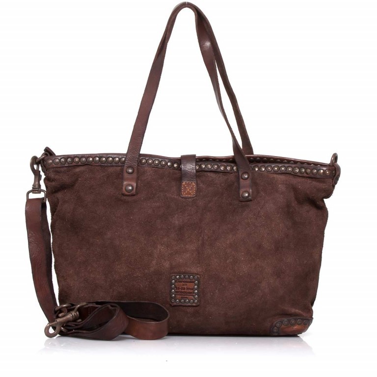 Shopper Angelica Leder Moro, Farbe: braun, Marke: Campomaggi, Abmessungen in cm: 44x29x11, Bild 3 von 4