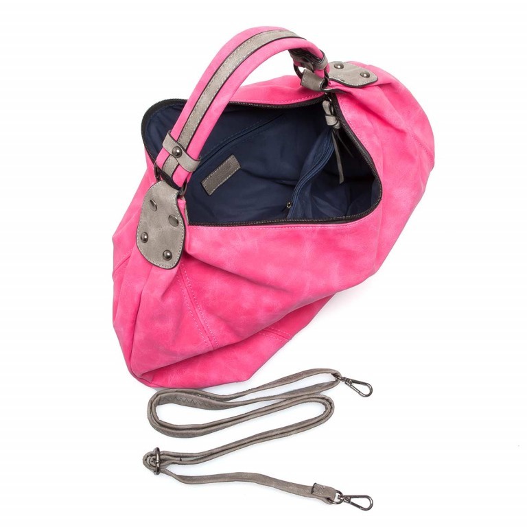 Beuteltasche T8236 Pink, Farbe: rosa/pink, Marke: Maestro, Abmessungen in cm: 35x43x3, Bild 2 von 6