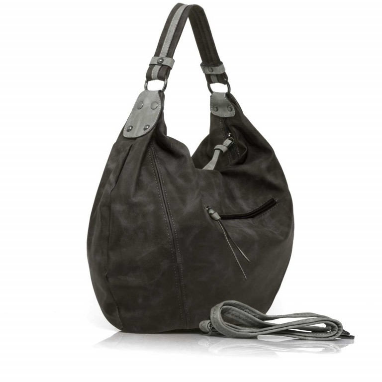 Beuteltasche T8236 Schwarz, Farbe: schwarz, Marke: Maestro, Abmessungen in cm: 35x43x3, Bild 4 von 6