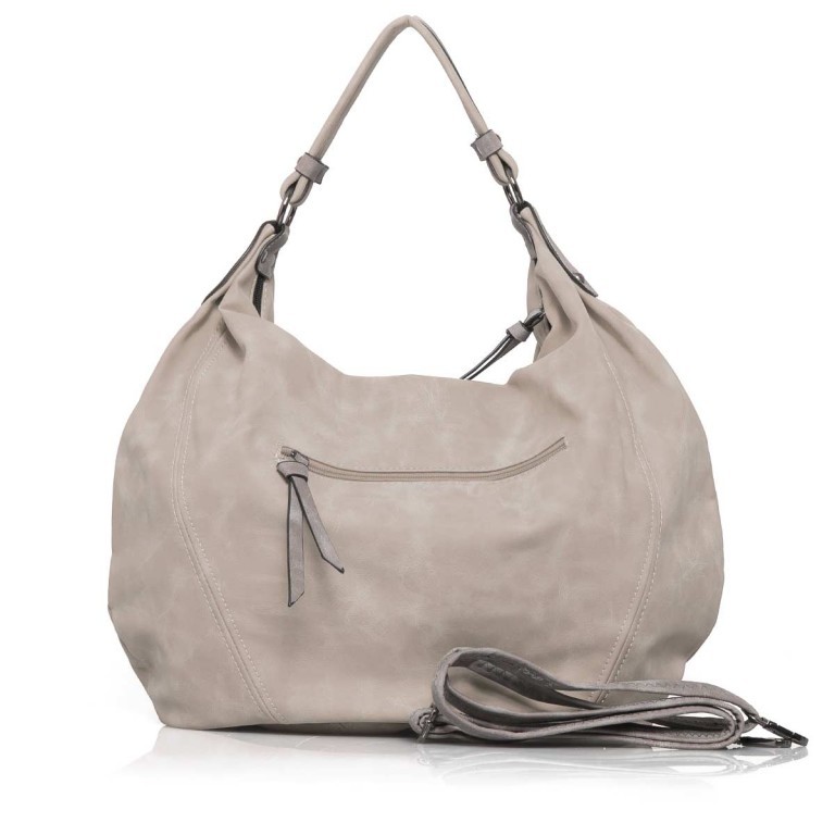 Beuteltasche T8236 Grau, Farbe: grau, Marke: Maestro, Abmessungen in cm: 35x43x3, Bild 4 von 6