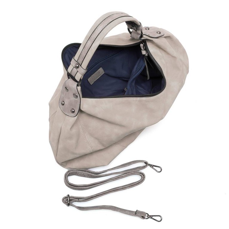 Beuteltasche T8236 Grau, Farbe: grau, Marke: Maestro, Abmessungen in cm: 35x43x3, Bild 2 von 6