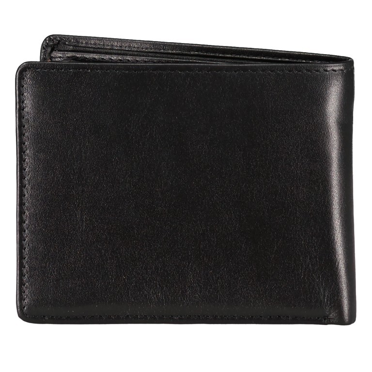 Geldbörse Elegance Schwarz, Farbe: schwarz, Marke: Hausfelder Manufaktur, EAN: 4039584250125, Abmessungen in cm: 11x8.5x1.5, Bild 3 von 5