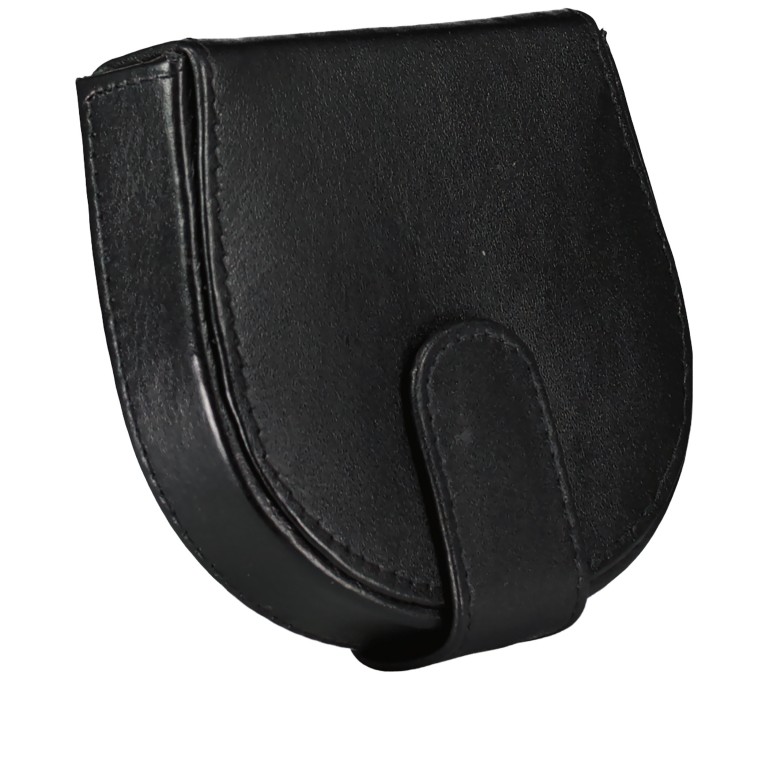 Geldbörse Wiener Schachtel Schwarz, Farbe: schwarz, Marke: Hausfelder Manufaktur, EAN: 4039584250149, Abmessungen in cm: 9x8x2.2, Bild 2 von 6