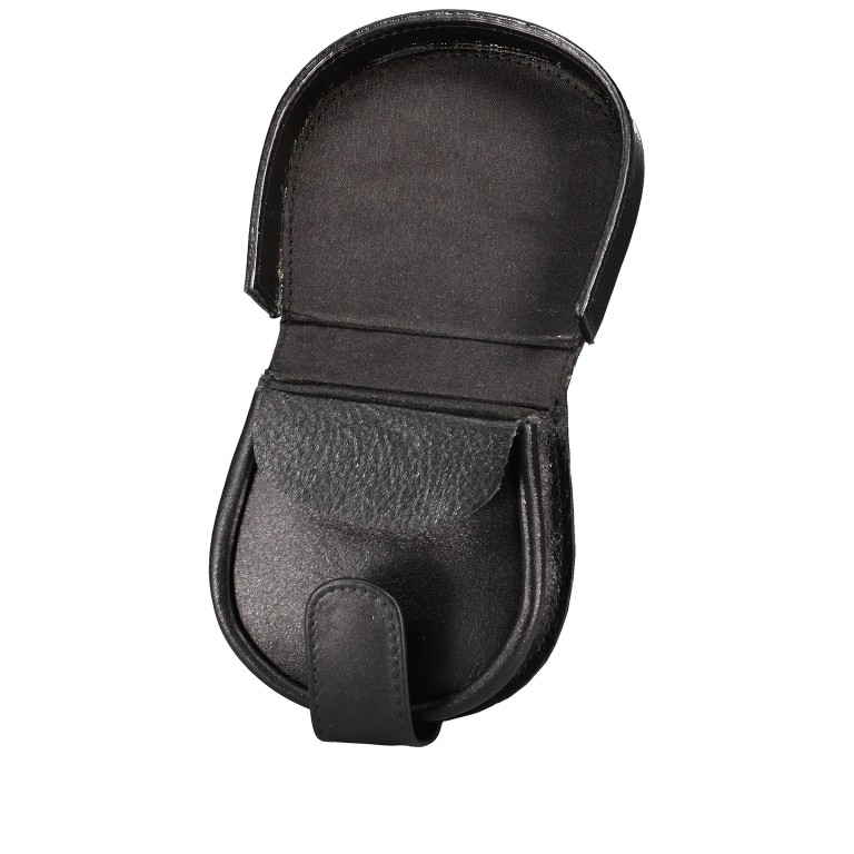 Geldbörse Wiener Schachtel Schwarz, Farbe: schwarz, Marke: Hausfelder Manufaktur, EAN: 4039584250149, Abmessungen in cm: 9x8x2.2, Bild 6 von 6