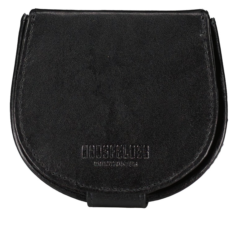 Geldbörse Wiener Schachtel Schwarz, Farbe: schwarz, Marke: Hausfelder Manufaktur, EAN: 4039584250149, Abmessungen in cm: 9x8x2.2, Bild 4 von 6