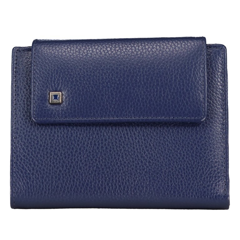 Geldbörse Tinta Blau, Farbe: blau/petrol, Marke: Hausfelder Manufaktur, EAN: 4039584018848, Abmessungen in cm: 13x10.5x2.5, Bild 1 von 5