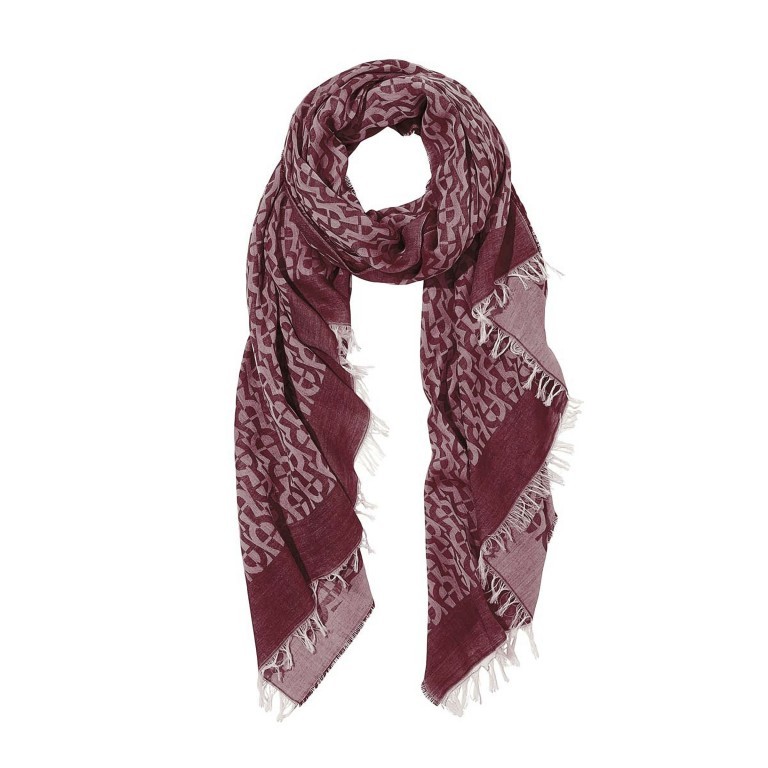 Schal Casual 242-591 Bordeaux, Farbe: rot/weinrot, Marke: AIGNER, Abmessungen in cm: 160x180x0.1, Bild 1 von 6