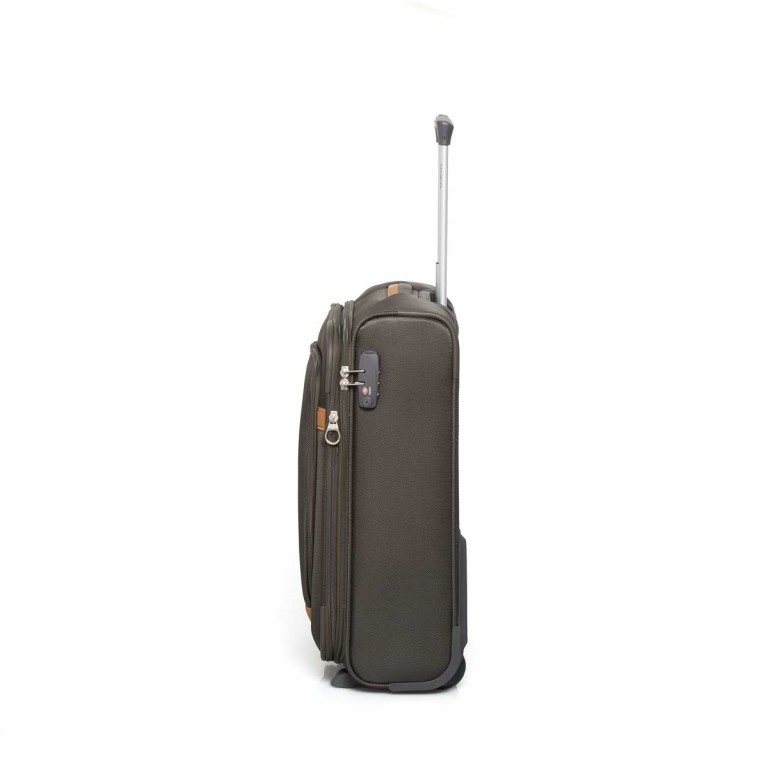 Koffer Caphir Upright 55 mit zwei Rollen Oliv Cognac, Farbe: grün/oliv, Marke: Samsonite, Abmessungen in cm: 40x55x20, Bild 4 von 7