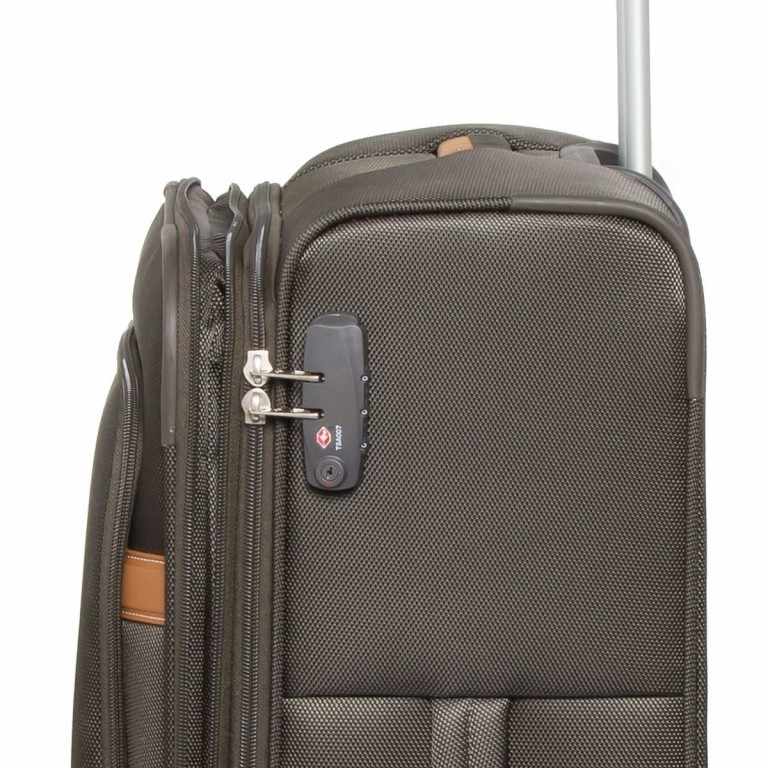 Koffer Caphir Spinner 65 Oliv Cognac, Farbe: grün/oliv, Marke: Samsonite, Abmessungen in cm: 43.5x69x24, Bild 5 von 7