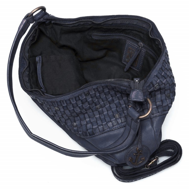 Beuteltasche Soft-Weaving Helena B3.5044 Midnight Navy, Farbe: blau/petrol, Marke: Harbour 2nd, Abmessungen in cm: 40x27x16, Bild 3 von 3