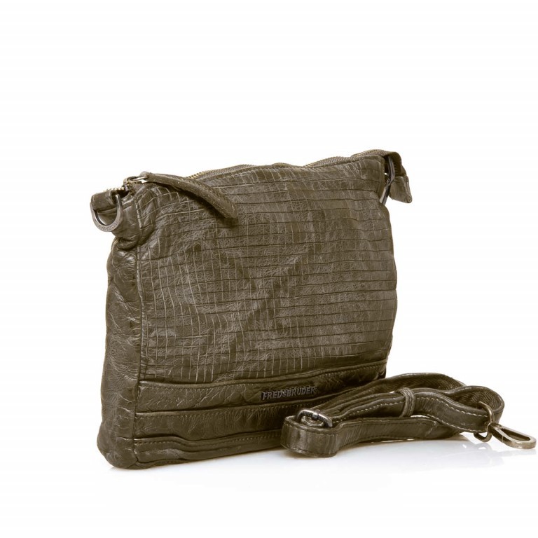 Crossbag Dimly 122-02 Muddy Taupe, Farbe: taupe/khaki, Marke: FredsBruder, Abmessungen in cm: 27x21x3, Bild 2 von 4