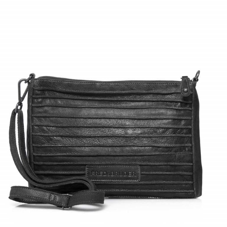 Crossbody Riffel 18-56r 18-563R Black, Farbe: schwarz, Marke: FredsBruder, Abmessungen in cm: 26x18x2, Bild 3 von 4