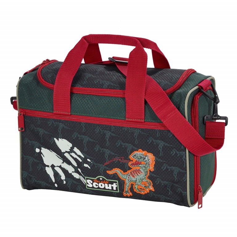 Schulranzen Sunny Set 4-teilig Dino Bite, Farbe: schwarz, Marke: Scout, EAN: 4007953402291, Abmessungen in cm: 30x39x20, Bild 9 von 9