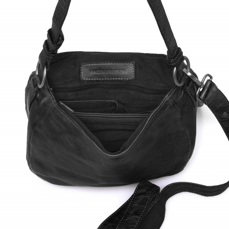 Tasche Salt 127-10 Black, Farbe: schwarz, Marke: FredsBruder, Abmessungen in cm: 27x20x4, Bild 3 von 4