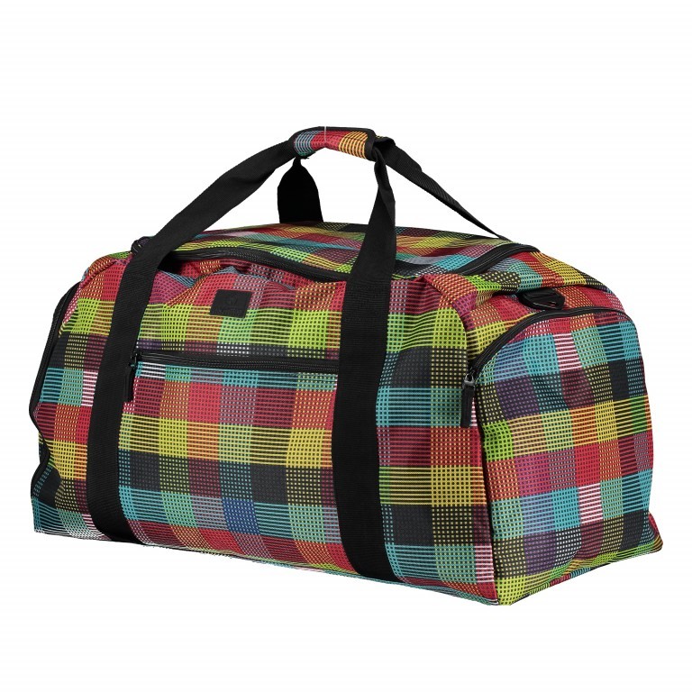 Reisetasche T1 Größe L Check & Stripes, Farbe: gelb, Marke: Franky, Abmessungen in cm: 62x37x31, Bild 2 von 5