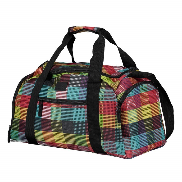 Reisetasche T1 Größe S Check & Stripes, Farbe: gelb, Marke: Franky, Abmessungen in cm: 46x26x25, Bild 2 von 4
