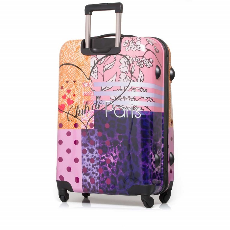Trolley, Farbe: flieder/lila, rosa/pink, orange, Marke: Travelite, Abmessungen in cm: 48x75x30, Bild 1 von 6