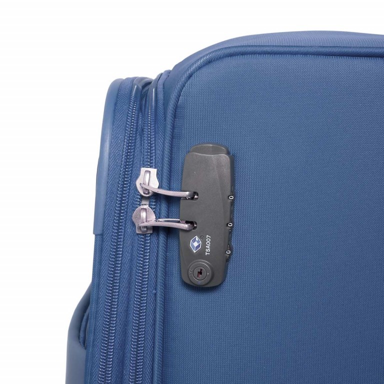 Koffer Auva Spinner 55 Blue, Farbe: blau/petrol, Marke: Samsonite, Abmessungen in cm: 55x40x20, Bild 4 von 7