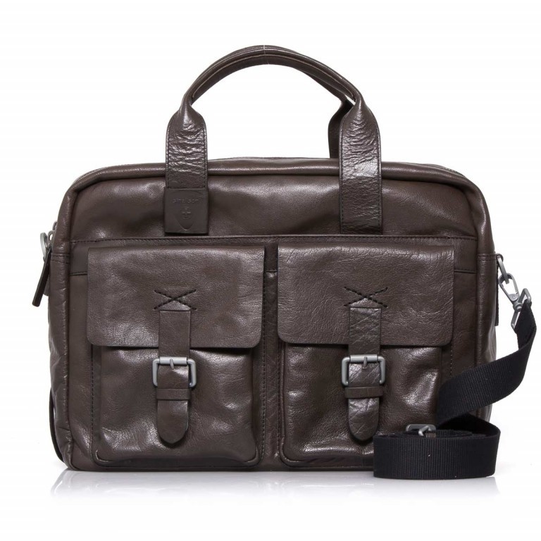 Aktentasche Greenford Soft Briefbag XL Mud, Farbe: braun, Marke: Strellson, EAN: 4053533195817, Abmessungen in cm: 40x30x14, Bild 1 von 4