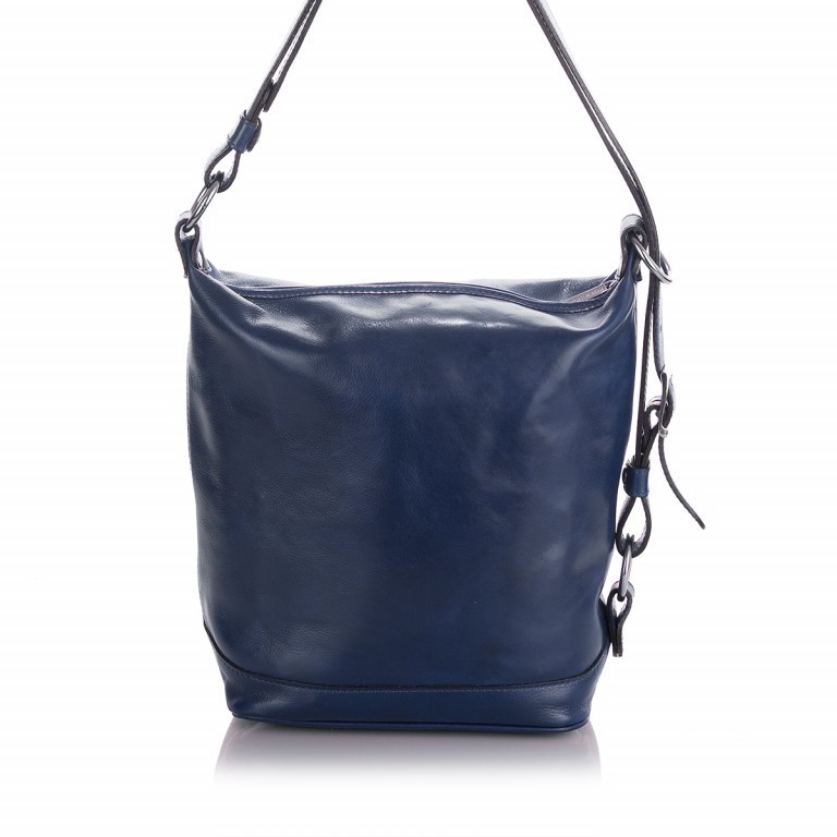 Beuteltasche Alaska Blau, Farbe: blau/petrol, Marke: Loubs, Abmessungen in cm: 24x34x15, Bild 5 von 7