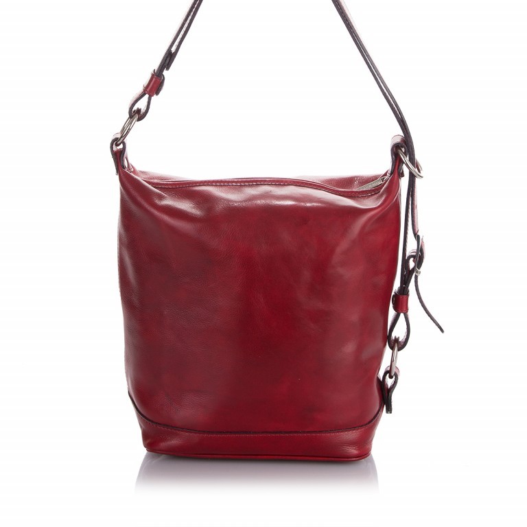 Beuteltasche Alaska Rot, Farbe: rot/weinrot, Marke: Loubs, Abmessungen in cm: 24x34x15, Bild 5 von 7