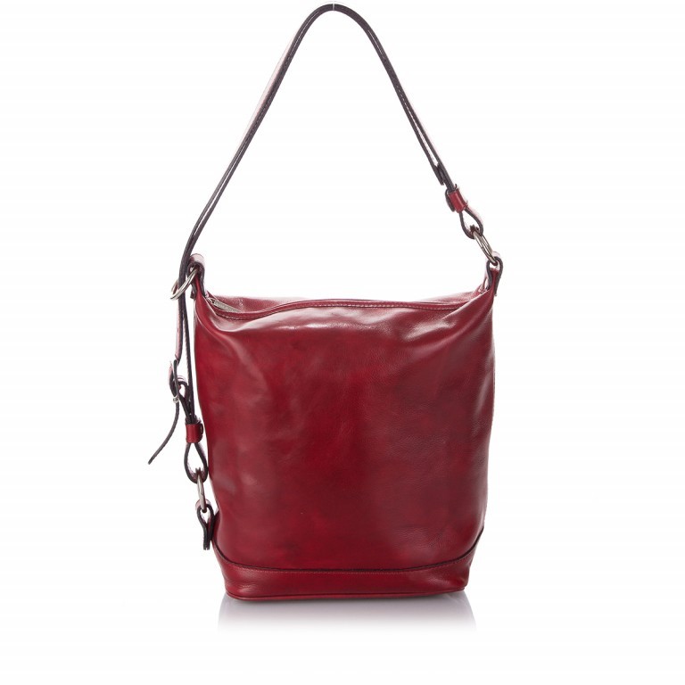 Beuteltasche Alaska Rot, Farbe: rot/weinrot, Marke: Loubs, Abmessungen in cm: 24x34x15, Bild 6 von 7