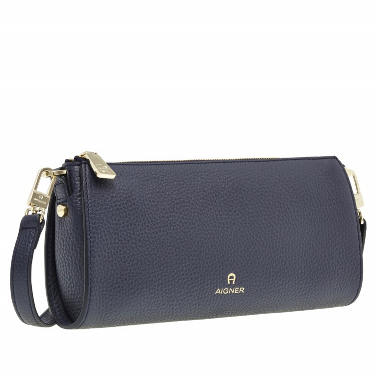 Clutch Ivy 139-085 Marine, Farbe: blau/petrol, Marke: AIGNER, EAN: 4055539069420, Abmessungen in cm: 25x13x5, Bild 2 von 3