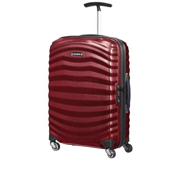 Koffer lite-shock Spinner 55 Deep Red, Farbe: rot/weinrot, Marke: Samsonite, EAN: 5400520194046, Abmessungen in cm: 40x55x20, Bild 2 von 8