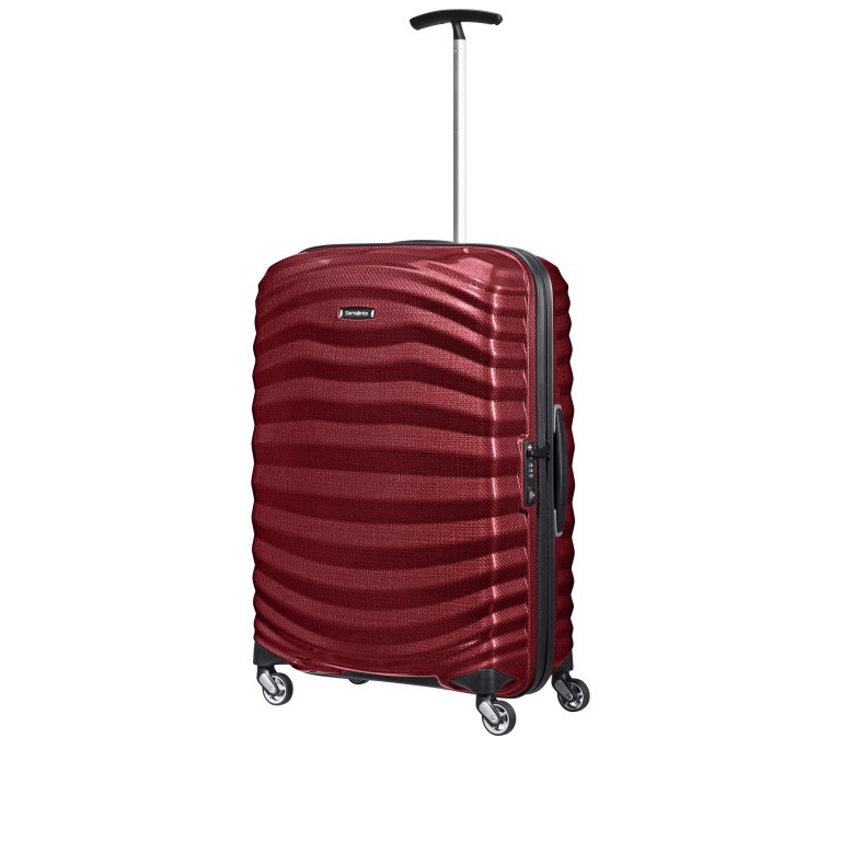 Koffer lite-shock Spinner 69 Deep Red, Farbe: rot/weinrot, Marke: Samsonite, EAN: 5400520194077, Abmessungen in cm: 47x69x29, Bild 7 von 8
