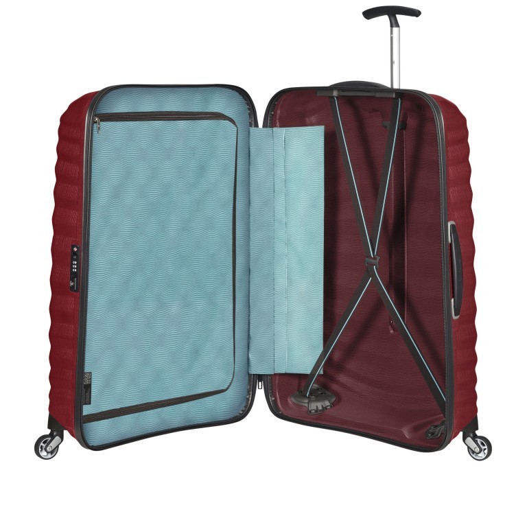 Koffer lite-shock Spinner 75 Deep Red, Farbe: rot/weinrot, Marke: Samsonite, EAN: 5400520194107, Abmessungen in cm: 51.5x75x31, Bild 5 von 7