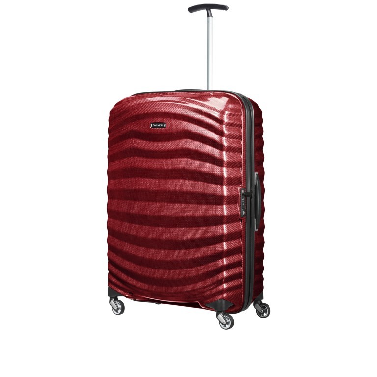 Koffer lite-shock Spinner 75 Deep Red, Farbe: rot/weinrot, Marke: Samsonite, EAN: 5400520194107, Abmessungen in cm: 51.5x75x31, Bild 6 von 7