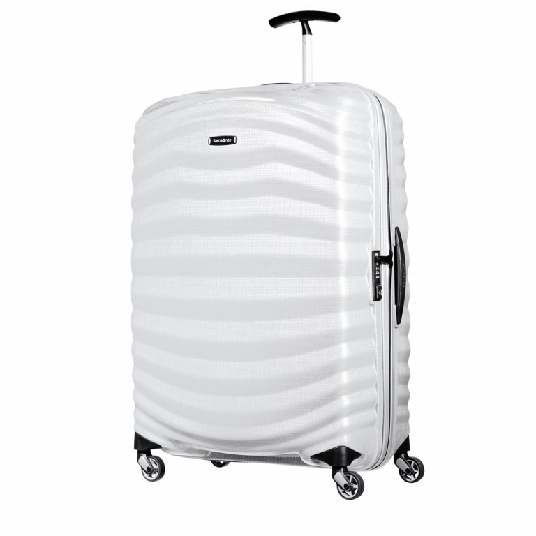 Koffer lite-shock Spinner 75 Off White, Farbe: weiß, Marke: Samsonite, Abmessungen in cm: 51.5x75x31, Bild 1 von 11