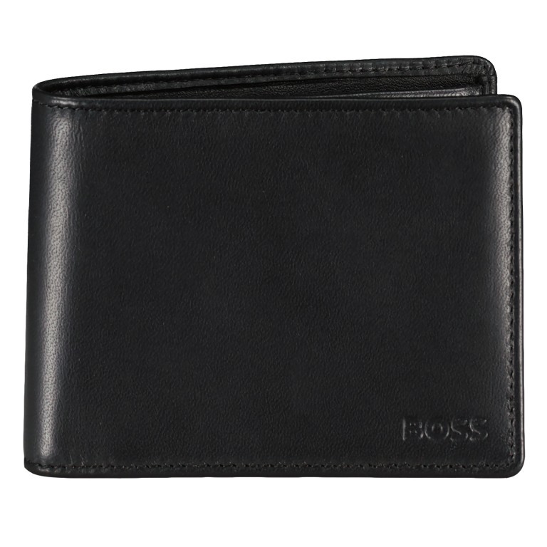 Geldbörse Asolo Lyon Black, Farbe: schwarz, Marke: Boss, EAN: 4021417673416, Abmessungen in cm: 12x9.5x2, Bild 1 von 4