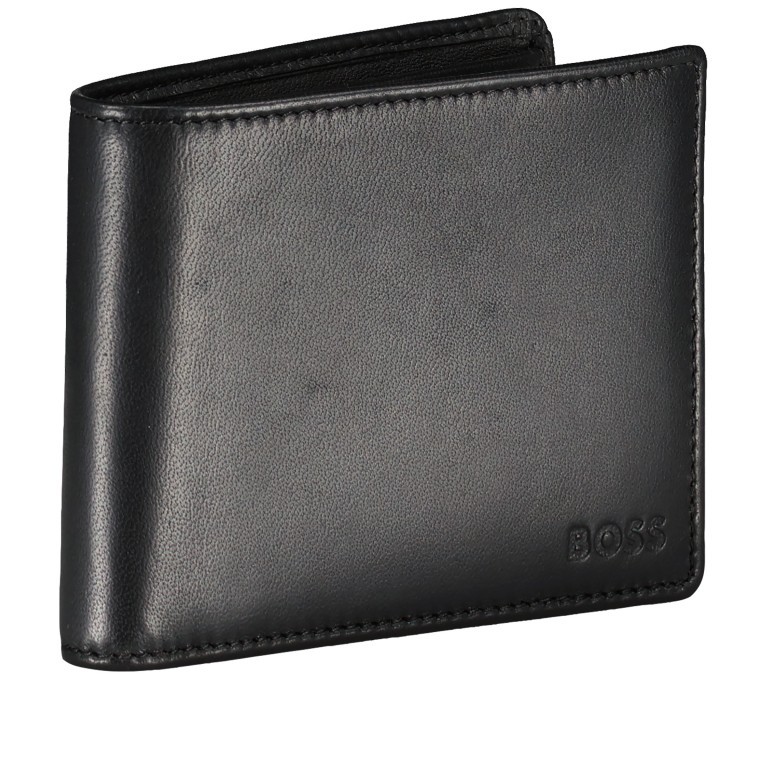 Geldbörse Asolo Lyon Black, Farbe: schwarz, Marke: Boss, EAN: 4021417673416, Abmessungen in cm: 12x9.5x2, Bild 2 von 4