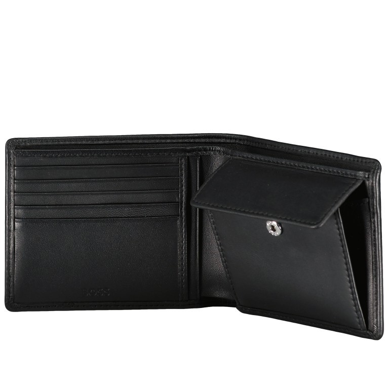 Geldbörse Asolo Lyon Black, Farbe: schwarz, Marke: BOSS, EAN: 4021417673416, Abmessungen in cm: 12x9.5x2, Bild 4 von 4
