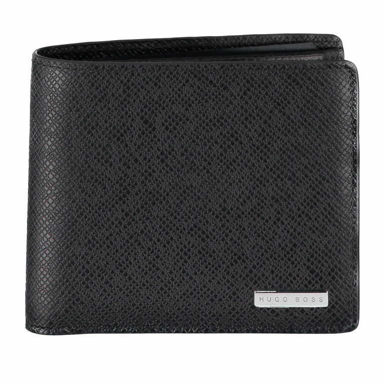 Geldbörse Signature 4CC Coin Wallet Black, Farbe: schwarz, Marke: BOSS, EAN: 4043201796330, Abmessungen in cm: 11x9.5x2, Bild 1 von 3