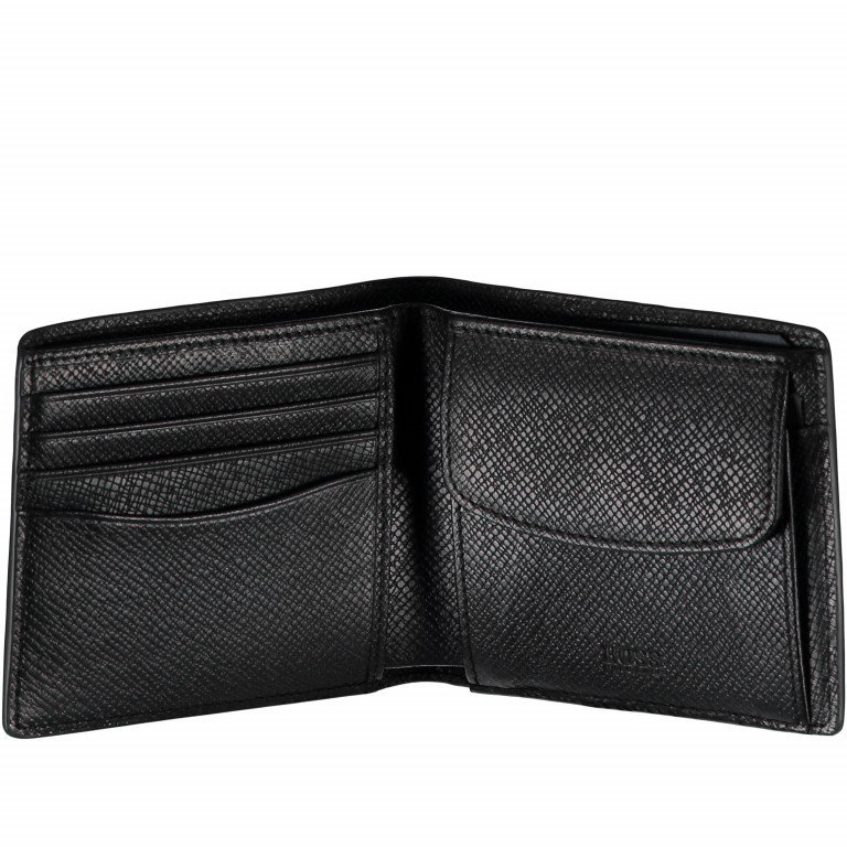 Geldbörse Signature 4CC Coin Wallet Black, Farbe: schwarz, Marke: Boss, EAN: 4043201796330, Abmessungen in cm: 11x9.5x2, Bild 2 von 3