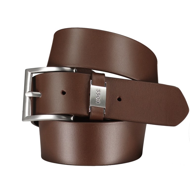 Gürtel Connio Bundweite 110 CM Dark Brown, Farbe: braun, Marke: BOSS, EAN: 4063534809040, Bild 1 von 2