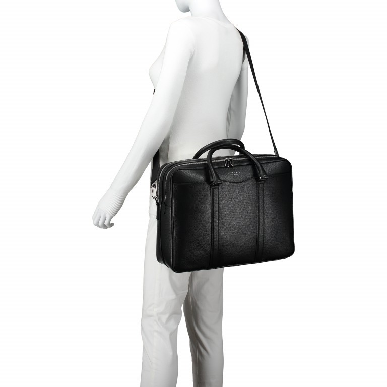 Aktentasche Signature Workbag Black, Farbe: schwarz, Marke: Boss, Abmessungen in cm: 40x31.5x12, Bild 3 von 7