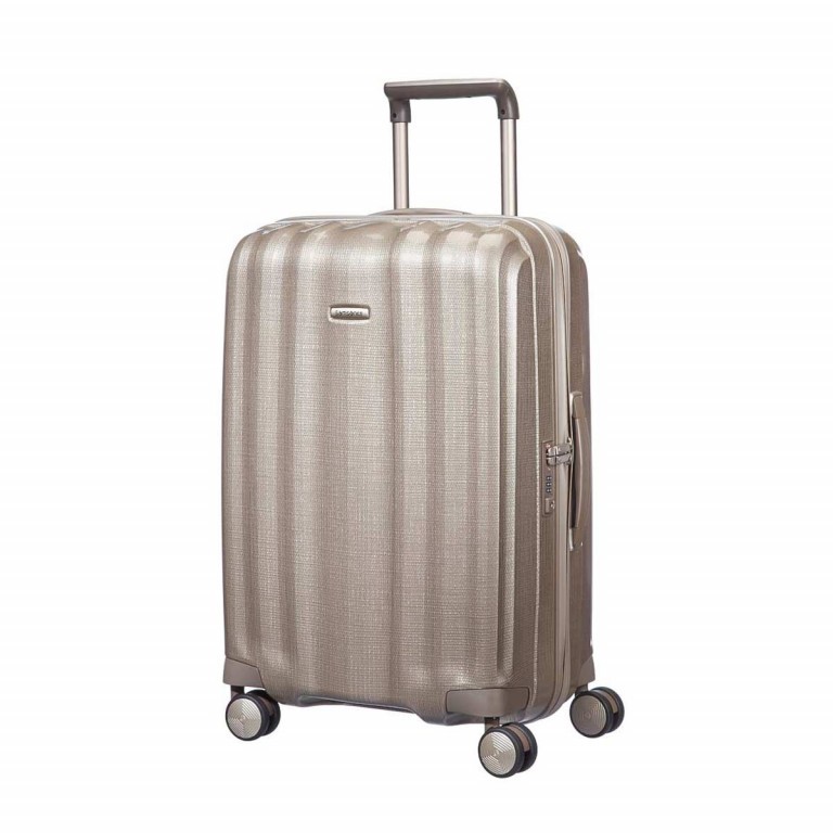 Koffer lite-cube Spinner 68 Ivory Gold, Farbe: beige, Marke: Samsonite, EAN: 5414847449185, Abmessungen in cm: 45x68x25.5, Bild 1 von 7