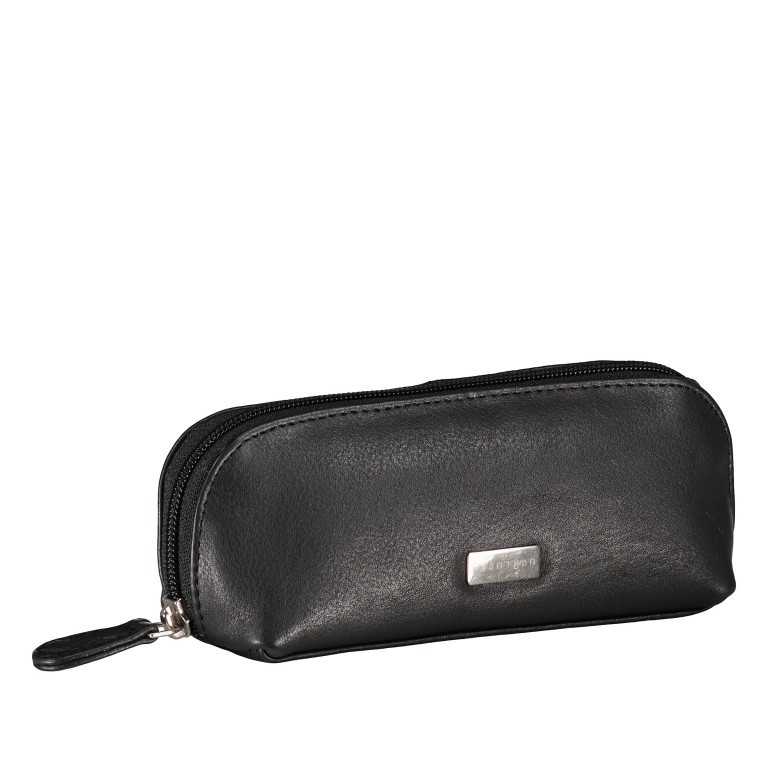Kosmetik- / Utensilientasche Alba 056 Schwarz, Farbe: schwarz, Marke: Flanigan, EAN: 4035486097547, Abmessungen in cm: 16x7x5.5, Bild 2 von 4
