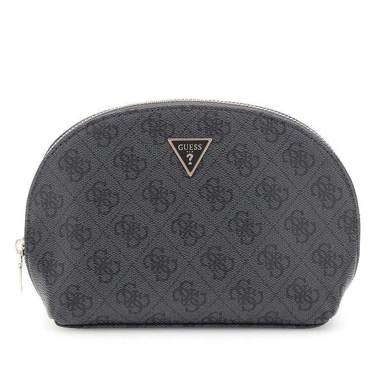 Kosmetiketui Zamira 4G-Logo, Farbe: anthrazit, cognac, Marke: Guess, Abmessungen in cm: 22x15x6.5, Bild 1 von 3