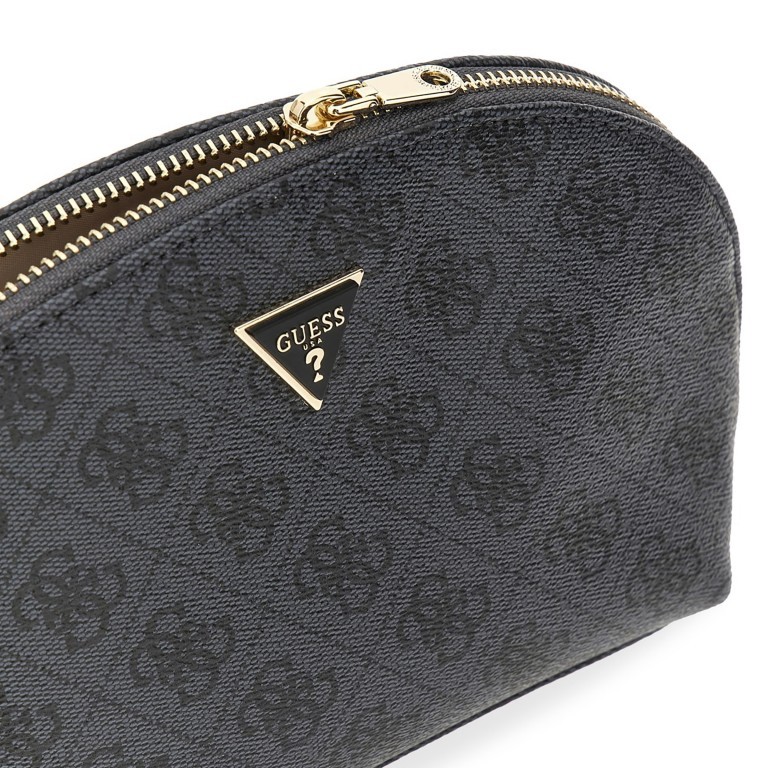 Kosmetiketui Zamira 4G-Logo, Farbe: anthrazit, cognac, Marke: Guess, Abmessungen in cm: 22x15x6.5, Bild 3 von 3