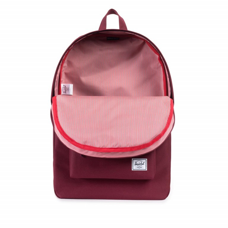 Rucksack Classic Volumen 21 Liter Windsor Wine, Farbe: rot/weinrot, Marke: Herschel, EAN: 0828432064618, Abmessungen in cm: 28x45x12, Bild 3 von 4