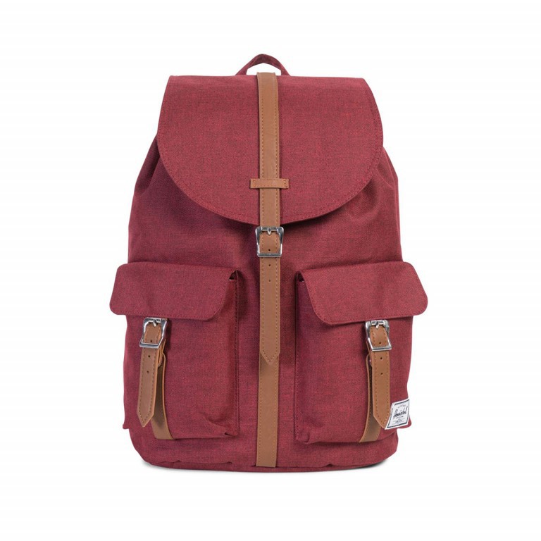 Rucksack Dawson Volumen 20,5 Liter Winetasting Crosshatch Tan, Farbe: rot/weinrot, Marke: Herschel, EAN: 0828432100699, Abmessungen in cm: 33x40x15, Bild 1 von 4