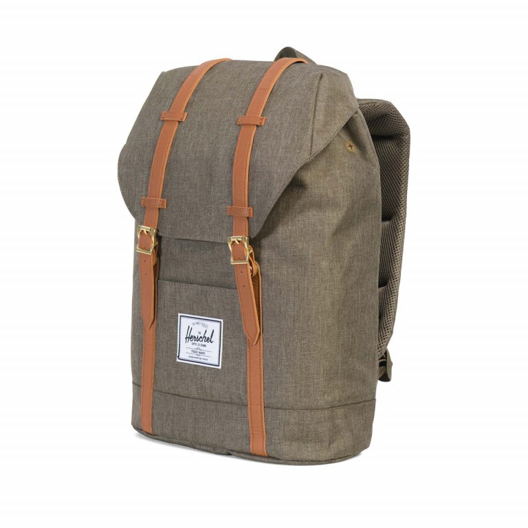 Rucksack Retreat Volumen 18 Liter Canteen Crosshatch Tan, Farbe: grün/oliv, Marke: Herschel, EAN: 0828432123049, Bild 2 von 5