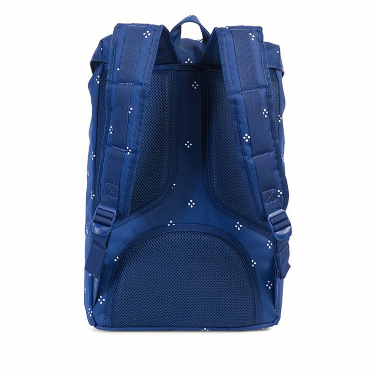 Rucksack Little America Medium Rubber Straps Volumen 14 Liter Focus Twilight Blue Rubber, Farbe: blau/petrol, Marke: Herschel, EAN: 0828432123421, Abmessungen in cm: 28x43x12, Bild 4 von 4