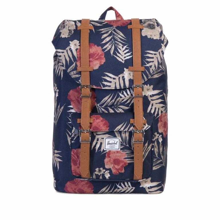 Rucksack Little America Medium Volumen 14 Liter Peacoat Floria, Farbe: bunt, Marke: Herschel, EAN: 0828432123438, Abmessungen in cm: 28x43x12, Bild 1 von 4