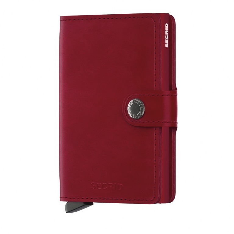 Geldbörse Miniwallet Original Red Red, Farbe: rot/weinrot, Marke: Secrid, EAN: 8718215285878, Abmessungen in cm: 6.8x10.2x2.1, Bild 1 von 5